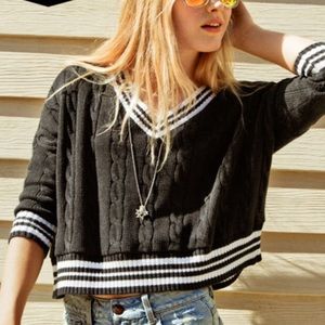 Black Varsity Sweater